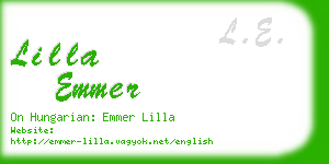 lilla emmer business card